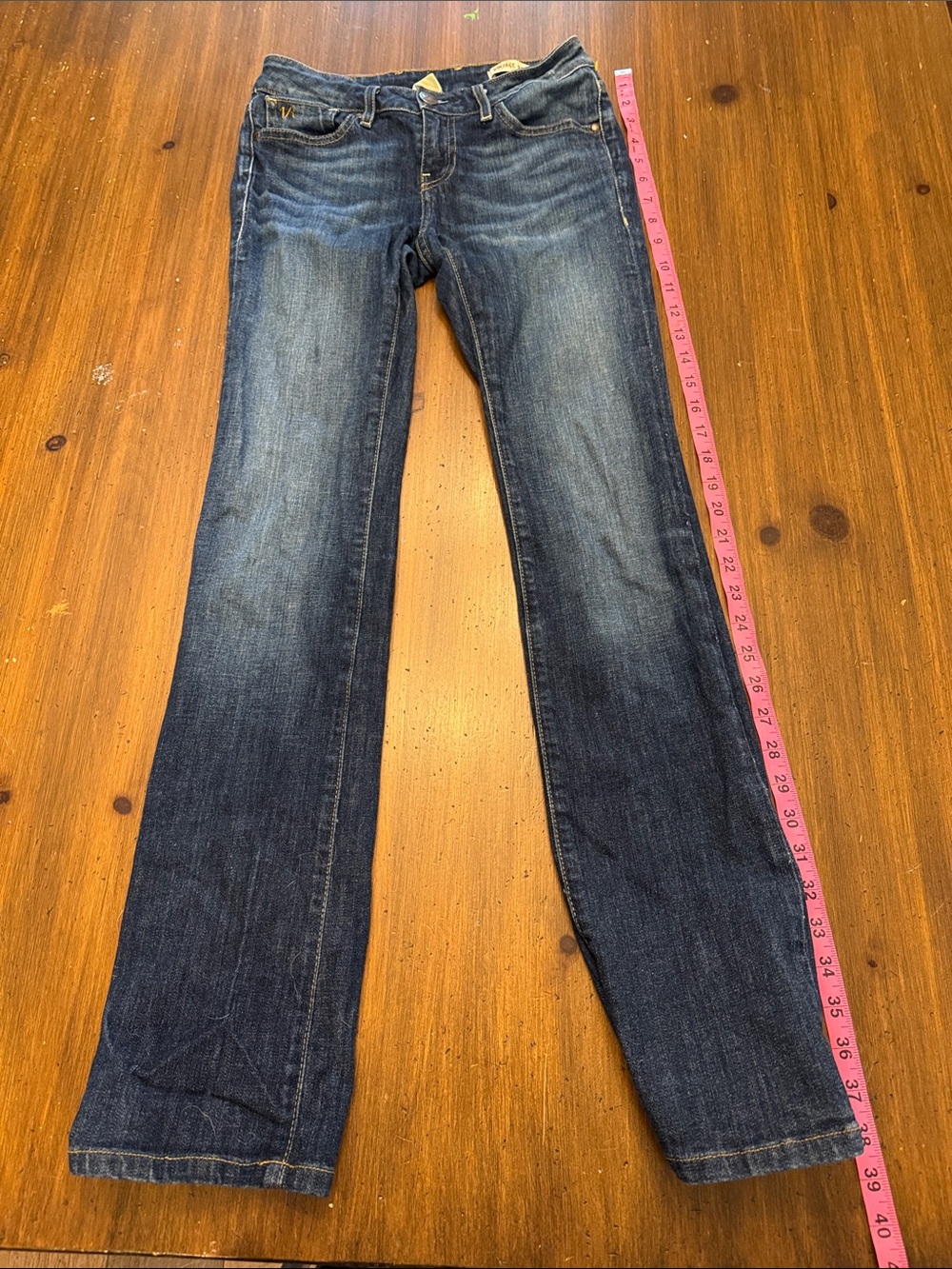 Vintage Revolution Women’s Bootcut Jeans in Dark Blue Wash size 25 - inseam 30